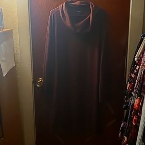 Lane Bryant, dress, cowl neck, burgundy, size 22/24